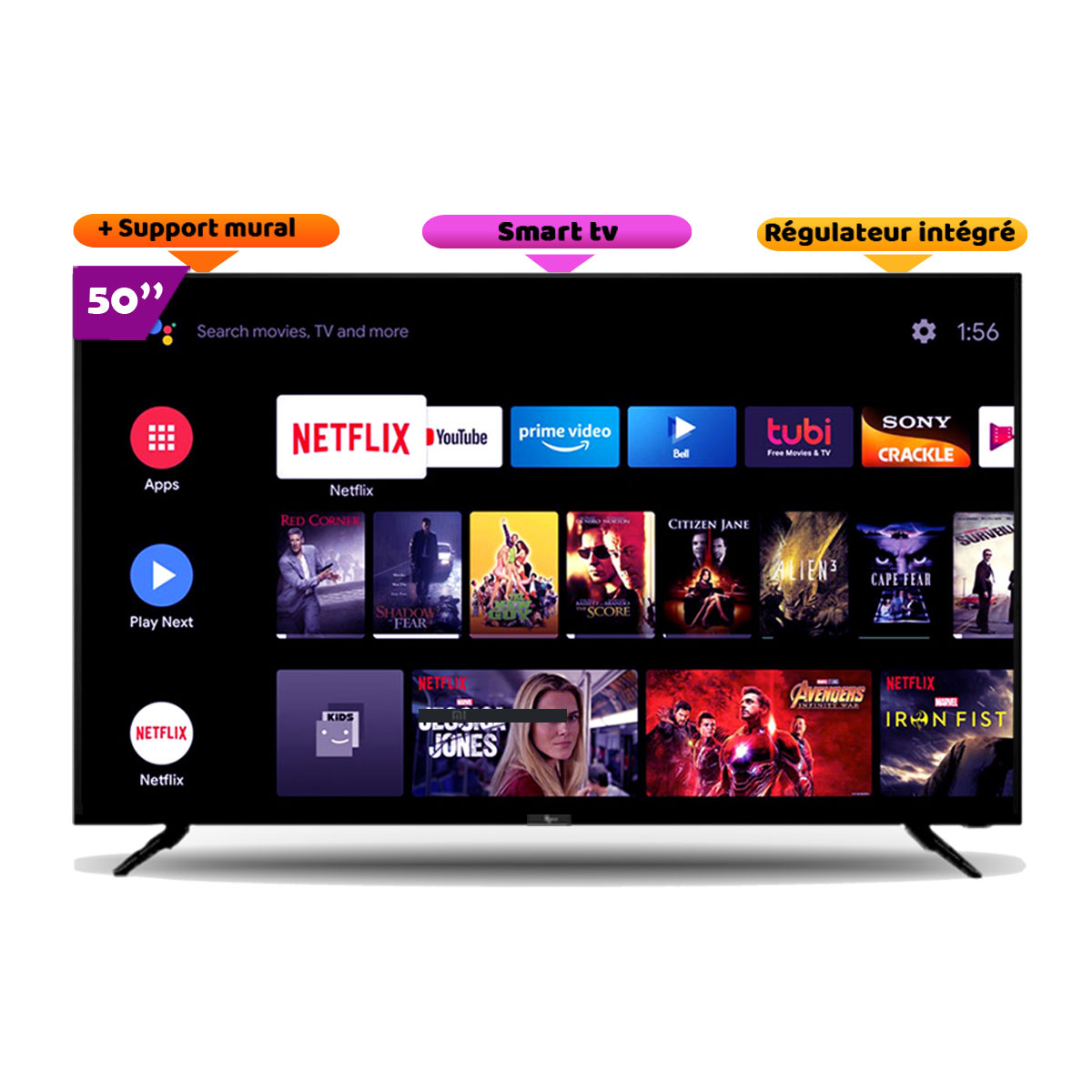 TELEVISION ROCH ANDROID 50""SMART