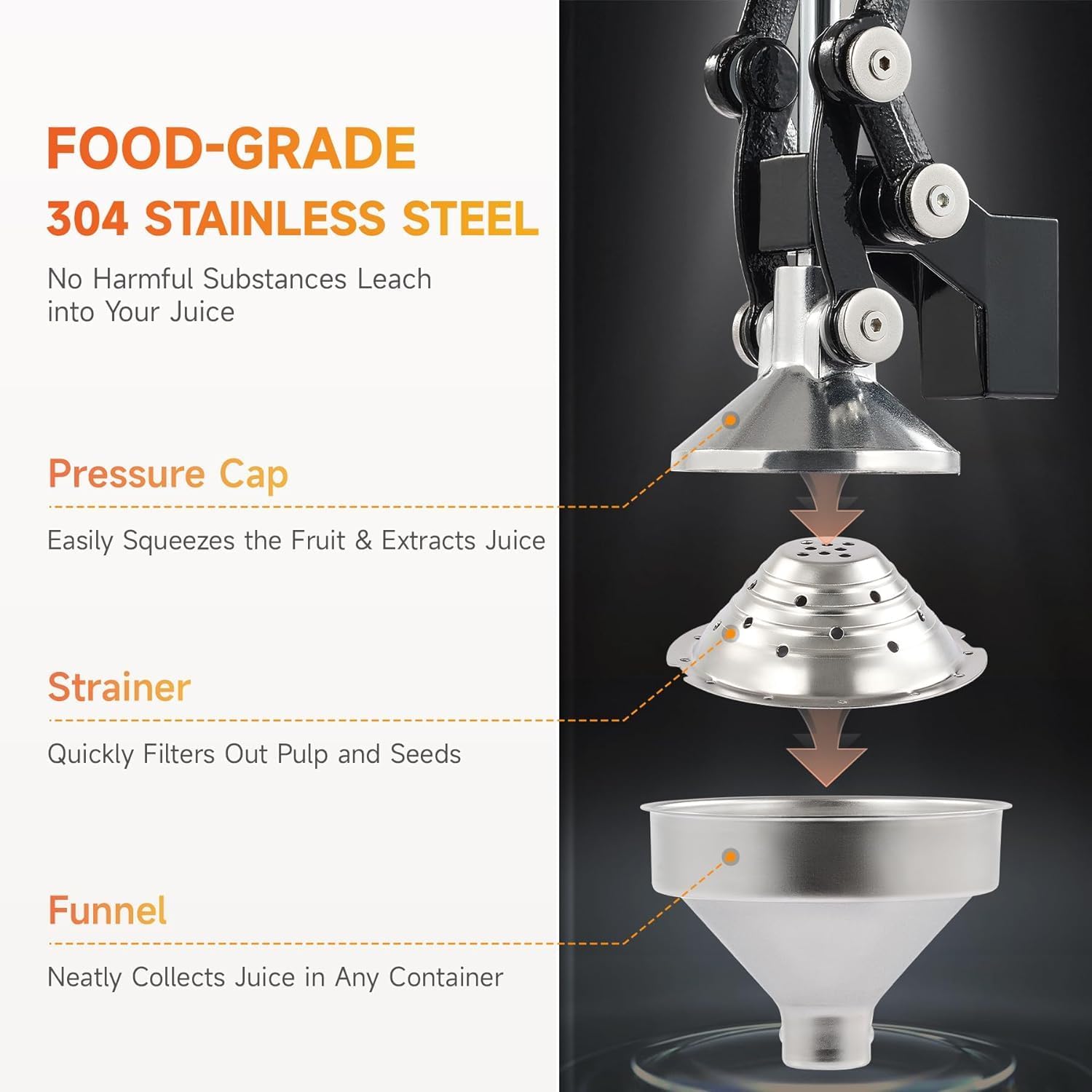 Extracteur de jus à levier