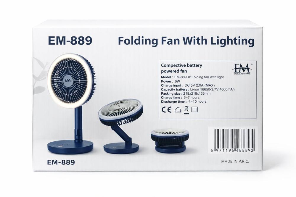 Ventilateur de Bureau Ventilateur de Bureau EM-889 8