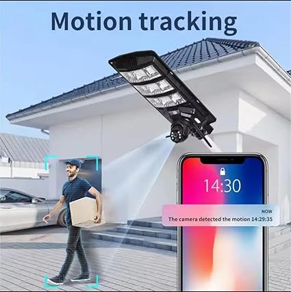 Projecteur Solaire AI avec Caméra 2-en-1