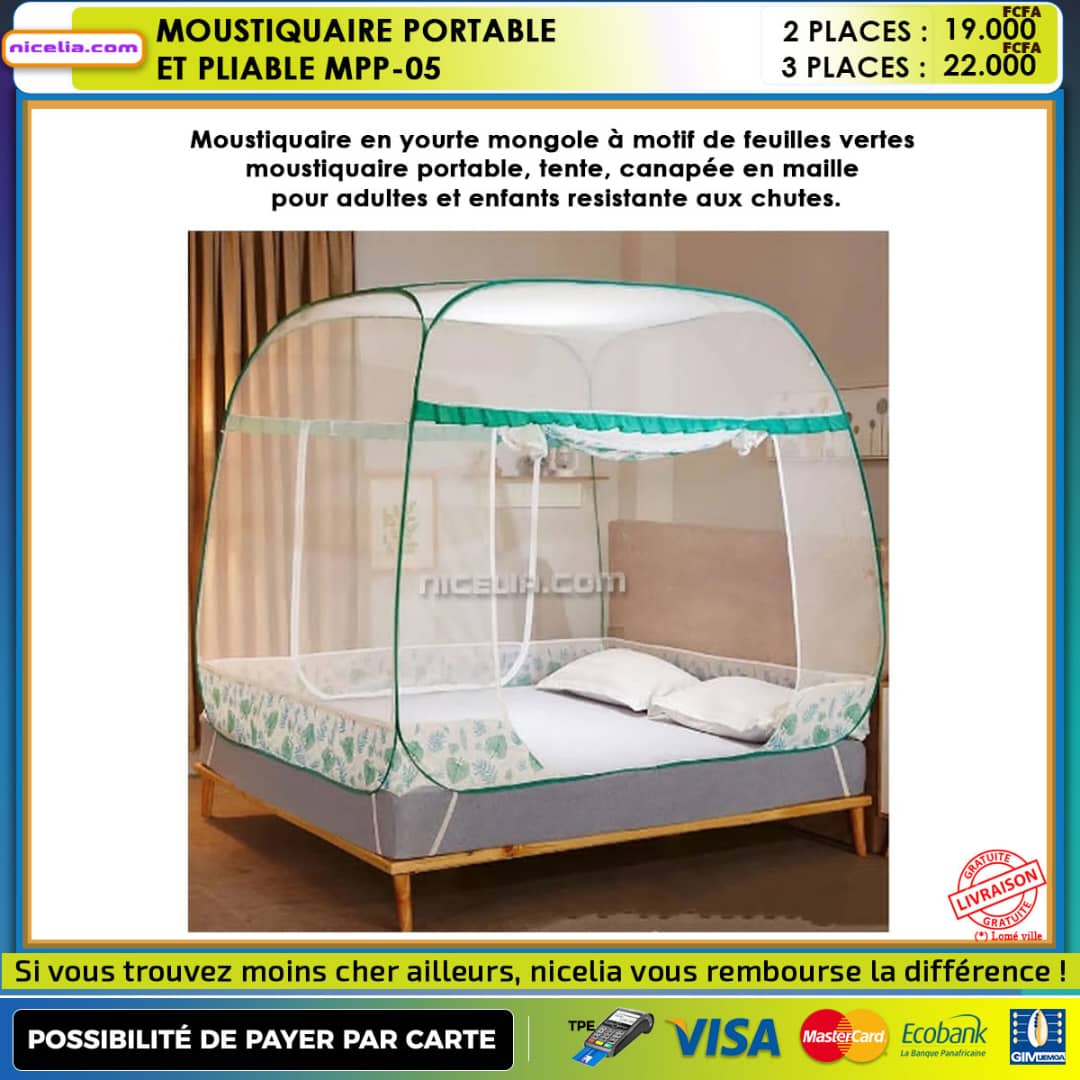 Moustiquaire De Camping Mobile APANA - Tente Anti-moustiques Portable, Couleur Blanche - Neuf